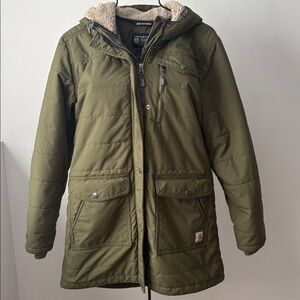 Carhartt women’s L relaxed fit rain defender coat